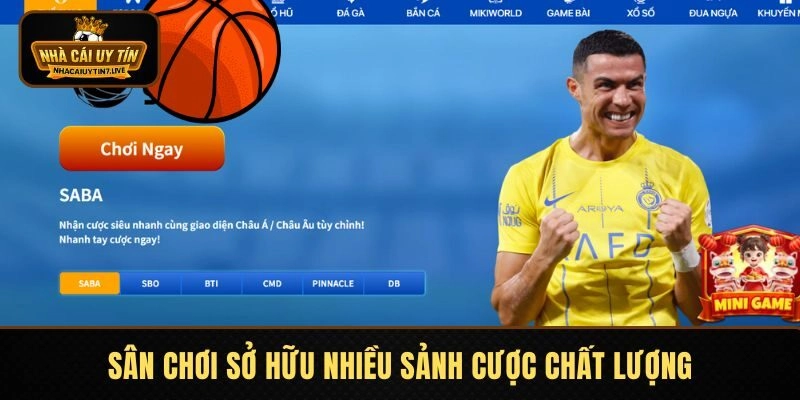 Sân chơi sở hữu nhiều sảnh cược chất lượng